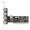 PLACA PCI USB 2.0 DE 5 PORTAS (4 EXTERNAS+ 1 INTERNA) ENCORE ENLUSB2-5PCI-BR